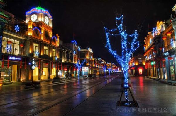 商業街景觀照明效果圖