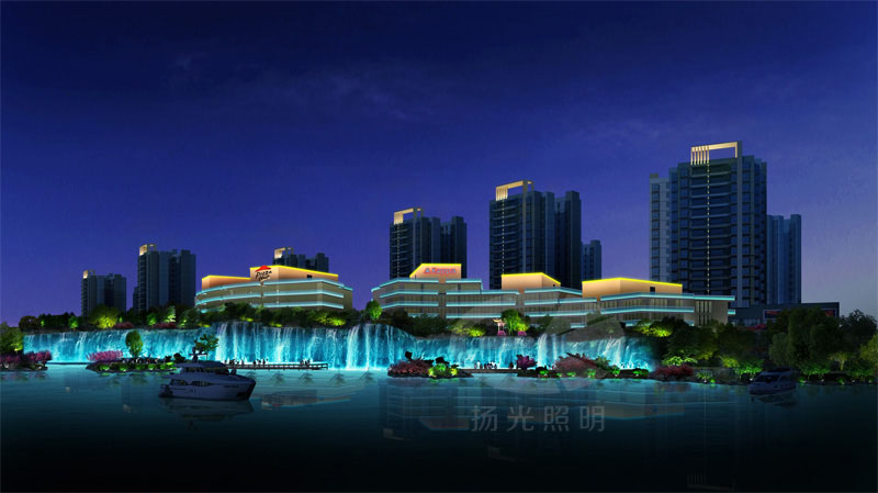 水景景觀(guān)照明亮化效果圖