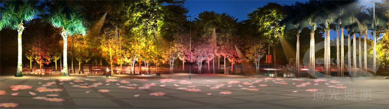 城市廣場夜景設(shè)計(jì)效果圖