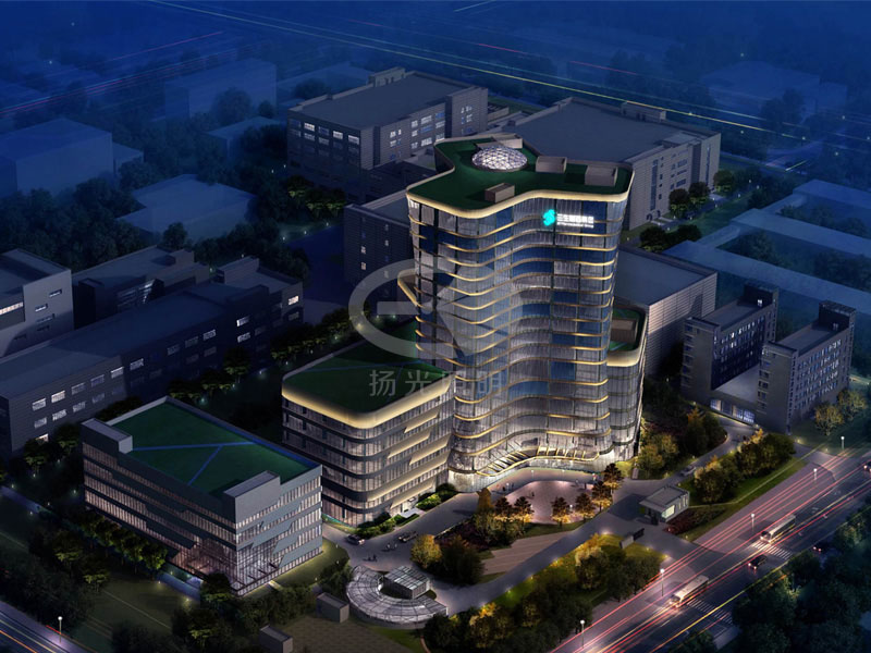 產業園樓體亮化設計效果圖