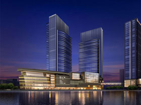 北京富力通州運河項目C系列裙房建筑照明工程