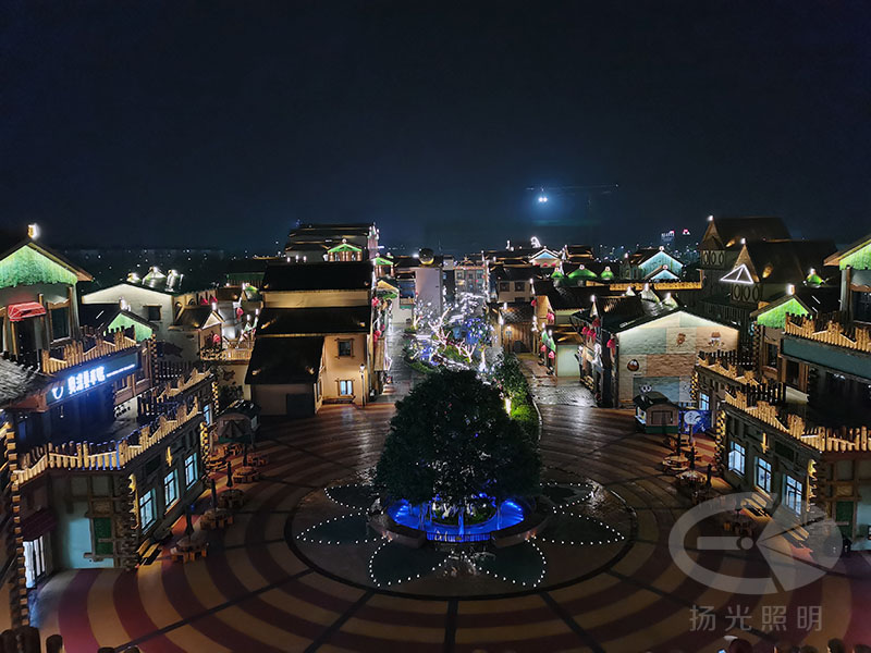 安徽蕪湖松鼠小鎮泛光照明工程
